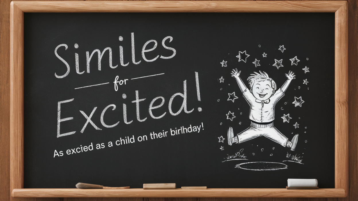 Similes for Excited