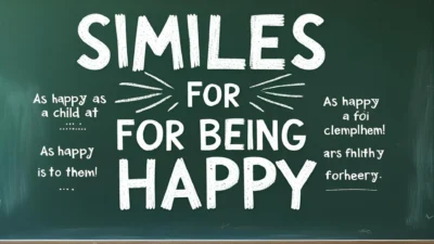 Similes for Being Happy
