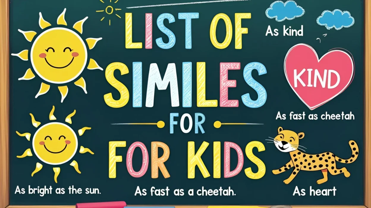 List of Similes for Kids