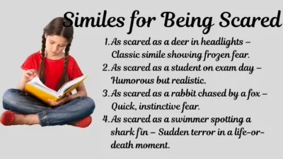 Similes for Being Scared