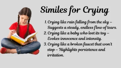 Similes for Crying
