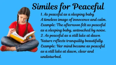 Similes for Peaceful