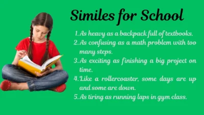 Similes for School