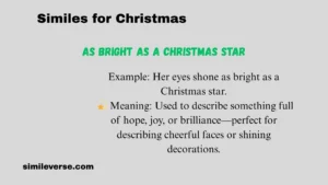 Similes for Christmas