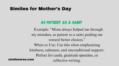 Similes for Mother’s Day