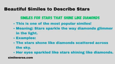 Beautiful Similes to Describe Stars