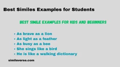 Best Simile Examples for Kids and Beginners