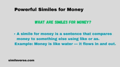 Powerful Similes for Money