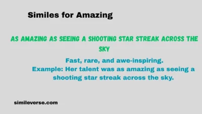 Similes for Amazing