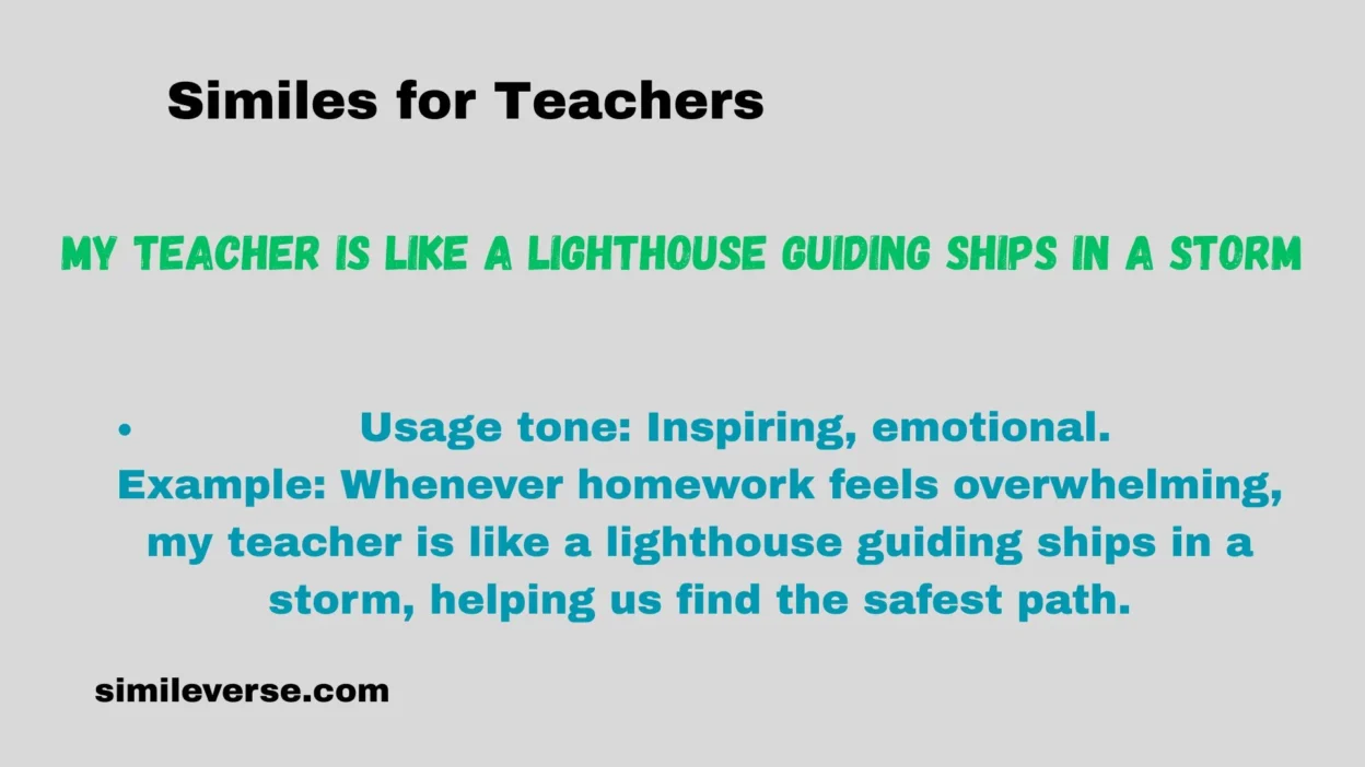 Similes for Teachers