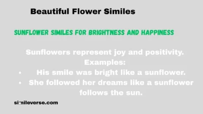 Beautiful Flower Similes