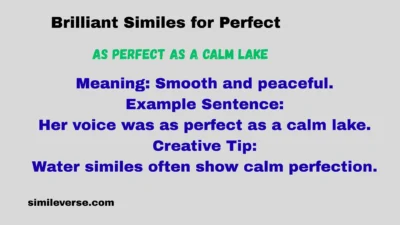 Brilliant Similes for Perfect