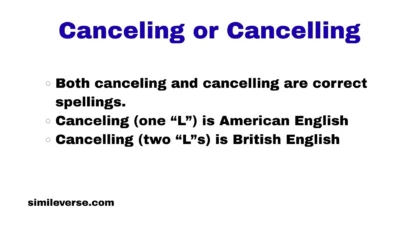 Canceling or Cancelling