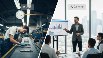 Difference Between a Job and a Career