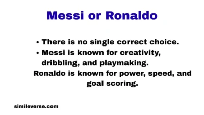 Messi or Ronaldo