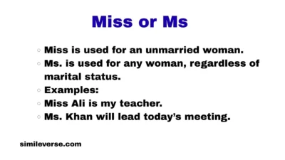Miss or Ms