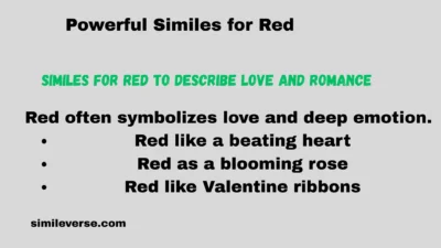 Powerful Similes for Red