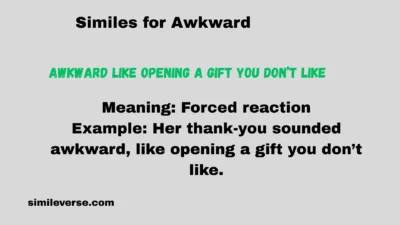 Similes for Awkward