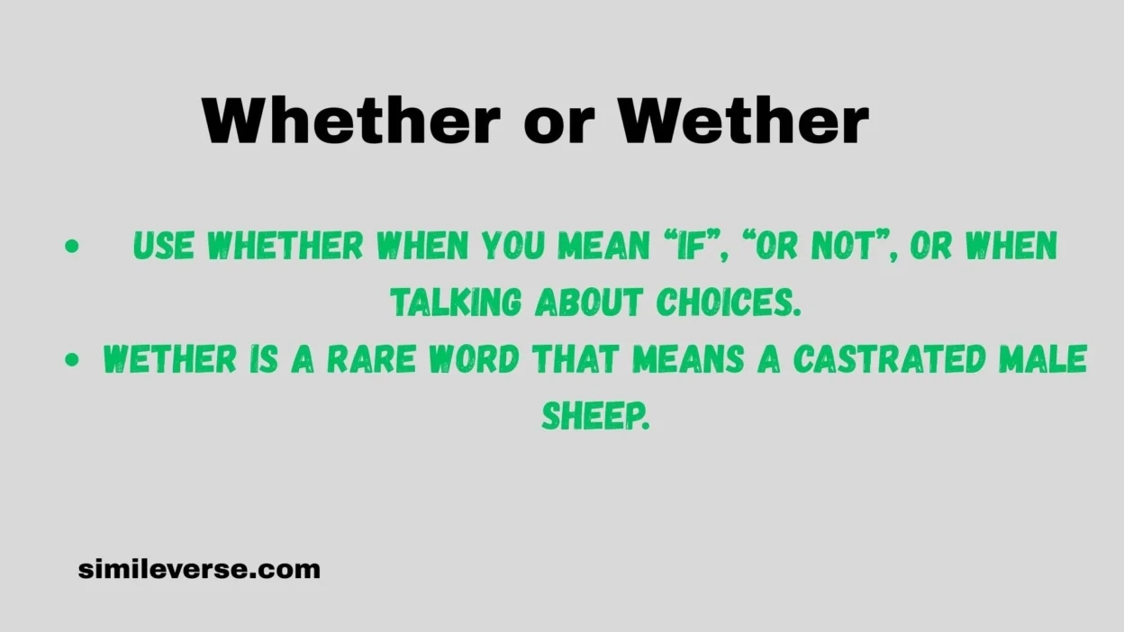 Whether or Wether