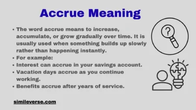 Accrue Meaning