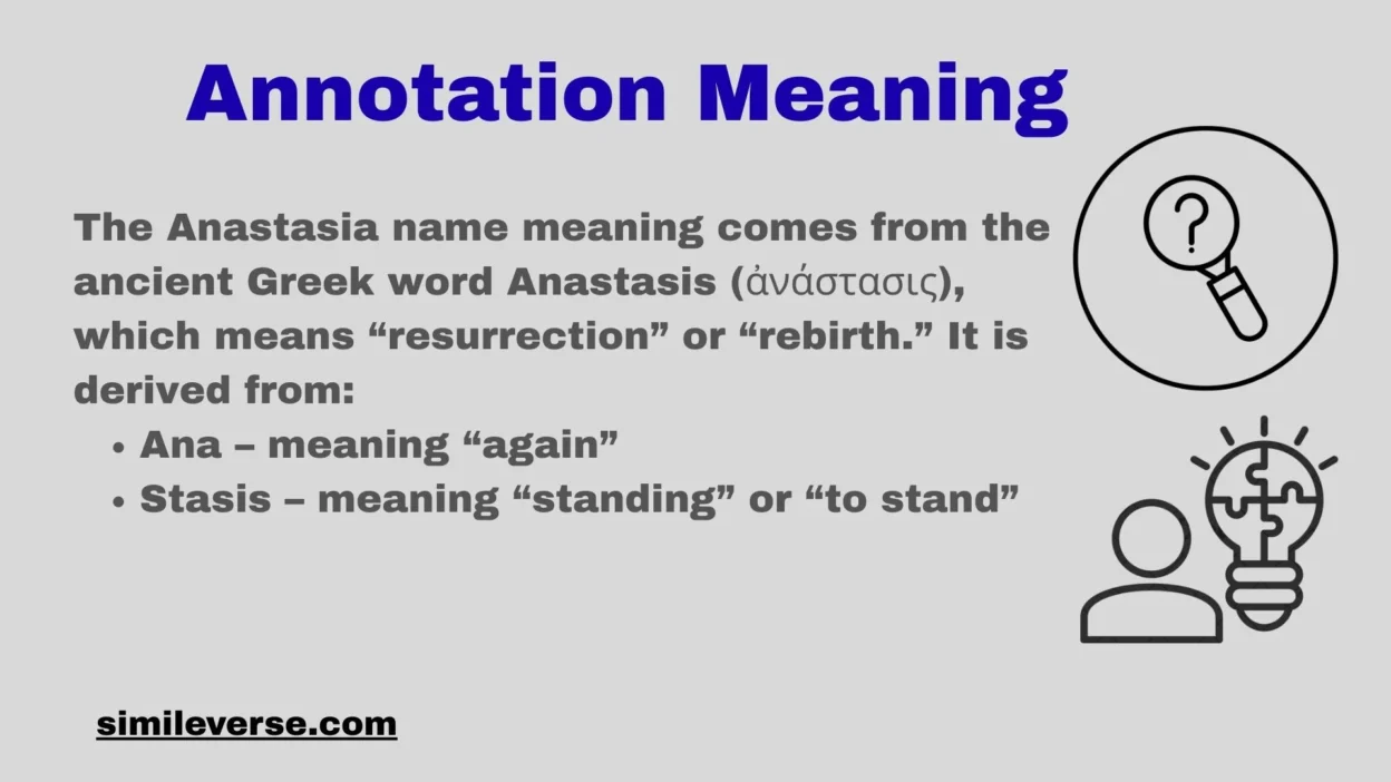 Anastasia Name Meaning