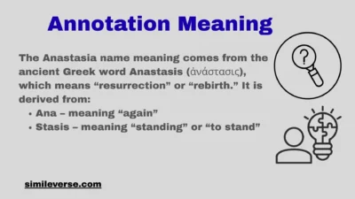 Anastasia Name Meaning