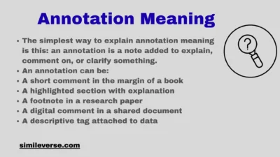 Annotation Meaning