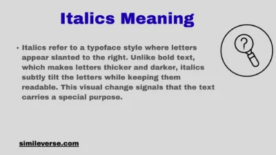 Italics Meaning